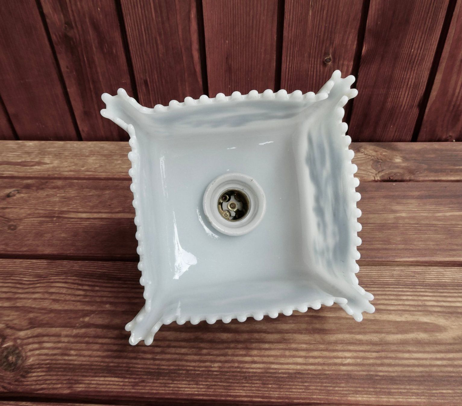 Lampade: antike bemalte Deckenlampe Hängelampe – Usato da Lüchingen venduto da Eeizo 9