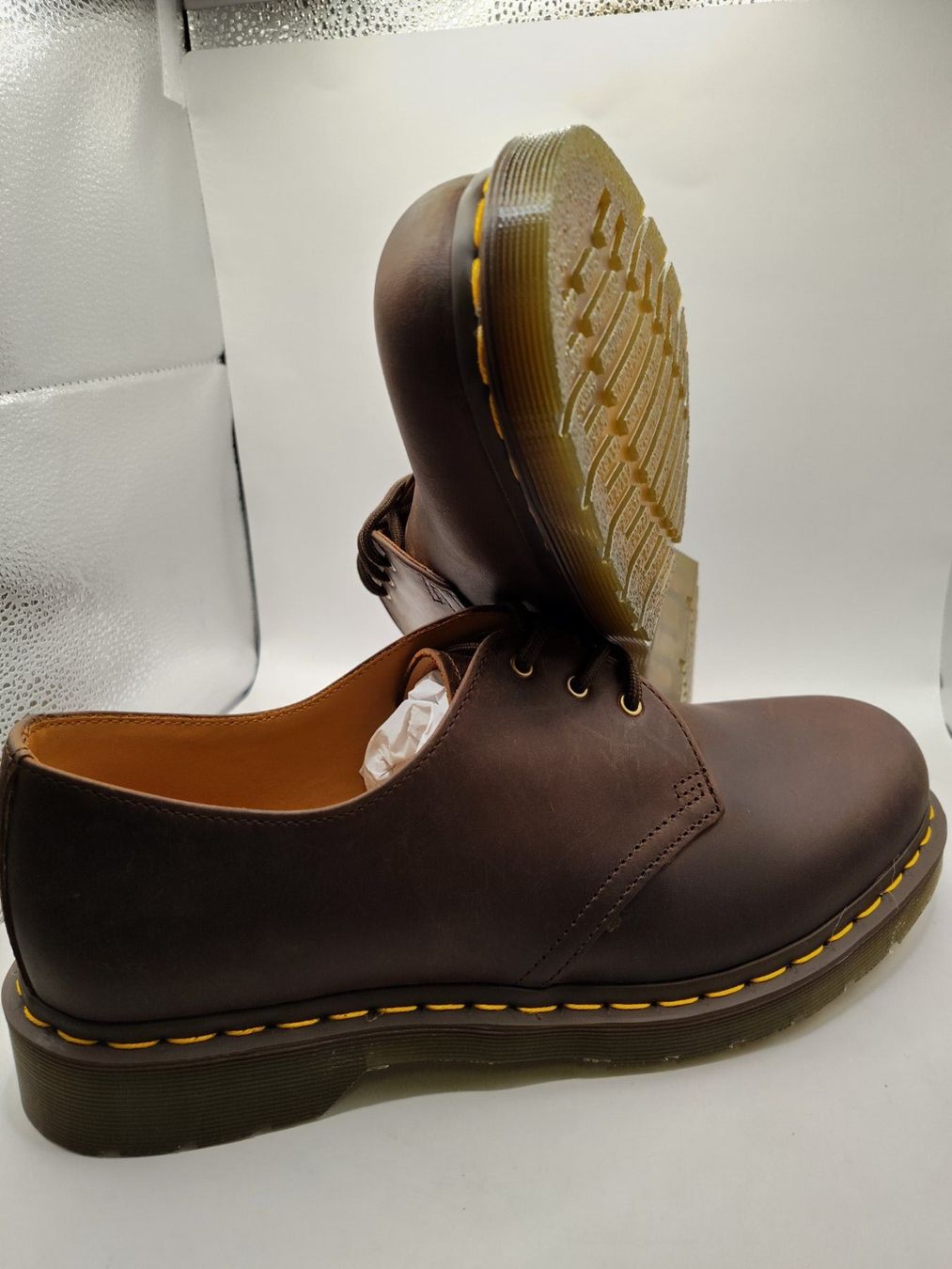 Dr. Martens Scarpe da uomo: Dr. Martens - Crazy Horse Dark Brown Gr. 46 – Nuovo e nell'imballaggio originale da Dällikon venduto da Retouren_Resale