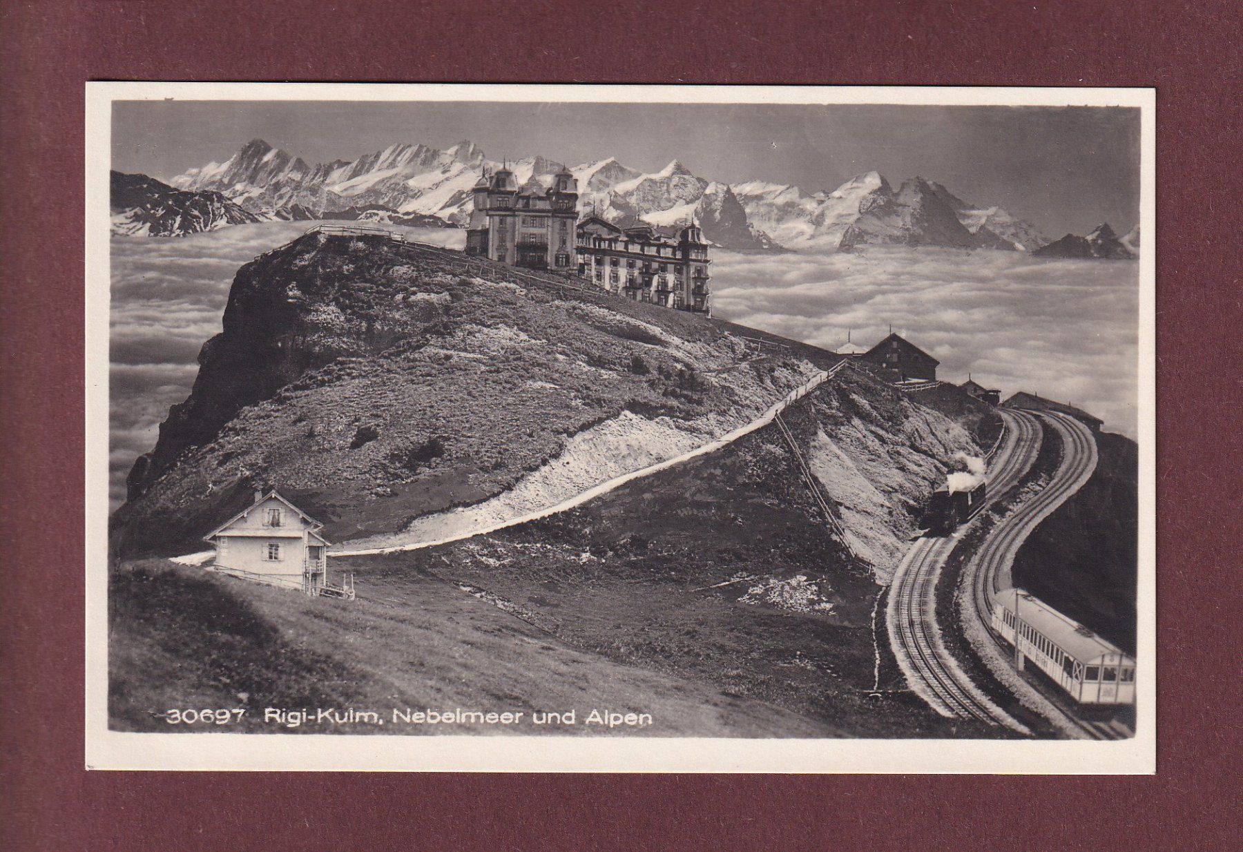 Cartoline postali: RIGI-KULM - Nebelmeer – Usato da Pully venduto da nicecards