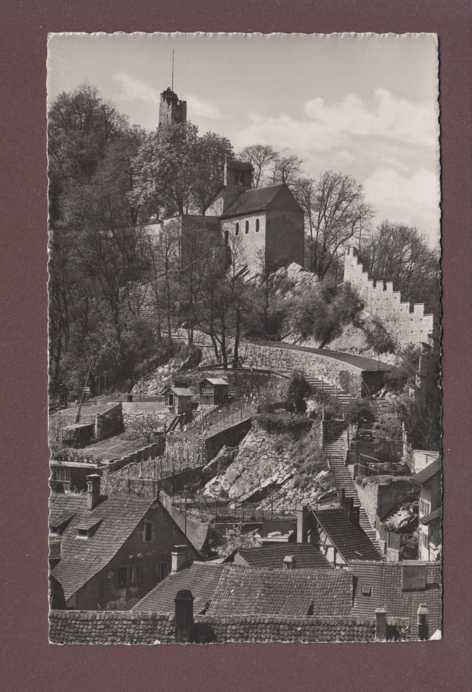 Cartoline postali: BADEN - Schlossruine STEIN - 1942 – Usato da Pully venduto da nicecards