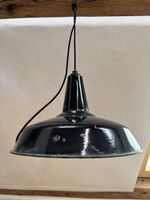 Emaillelampe Bauhaus Industrie Hängelampe schwarz