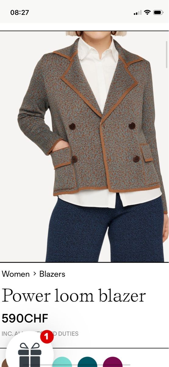 Oleana Giacche: Neu Edler Oleana Blazer Wolle/Seide, 38/40 oder L – Nuovo (secondo la descrizione) da Basel venduto da non_vn79