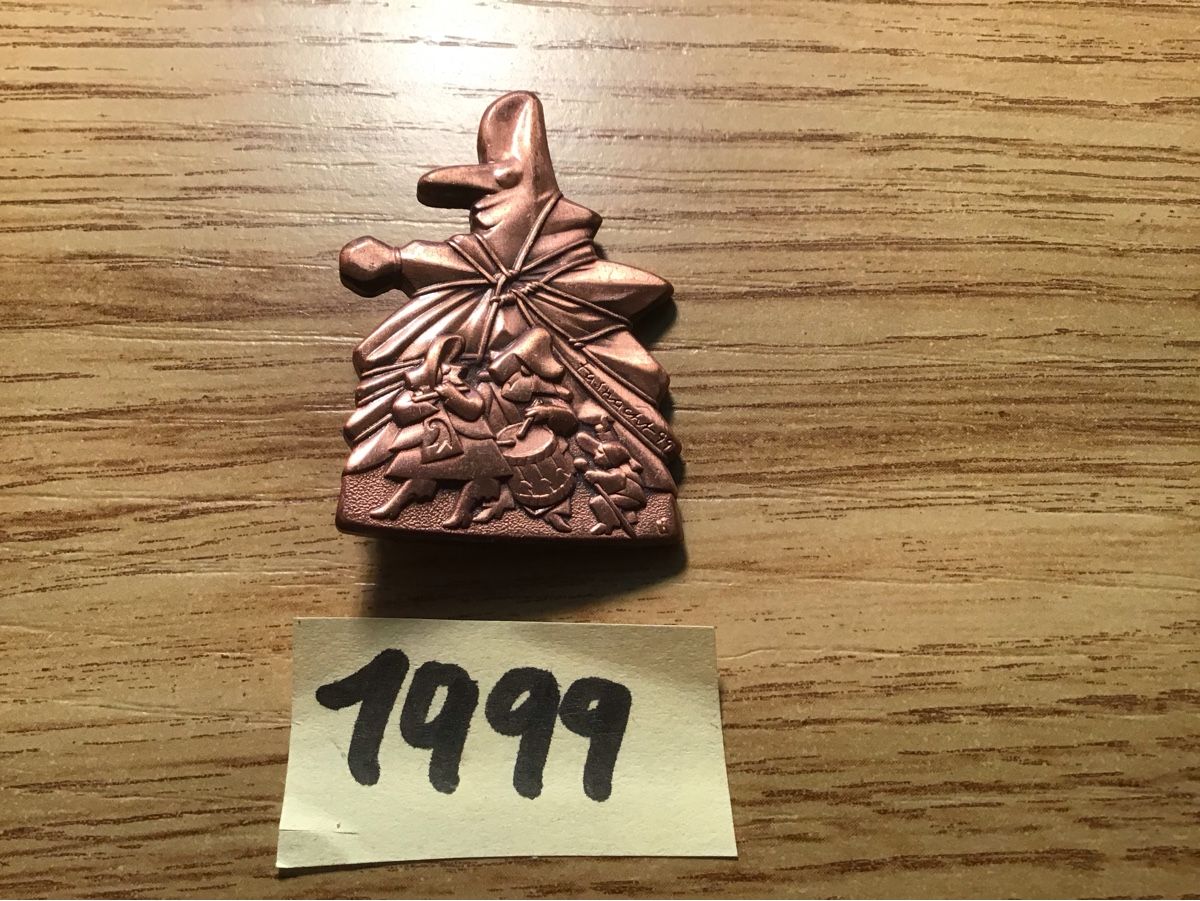 Basler Placchette & Badge: Baslerfasnachtsplaketten 1999 – Usato da Arlesheim venduto da printz01