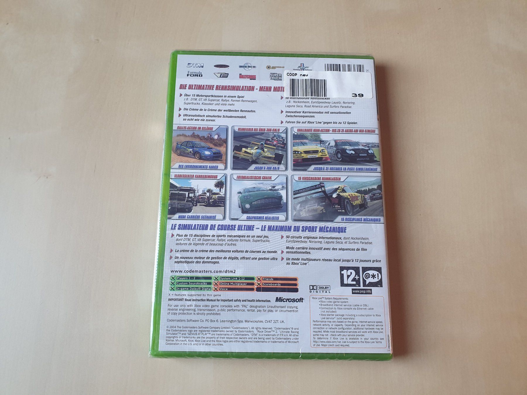 Microsoft Giochi: DTM Race Driver 2 neu und ovp – Nuovo e nell'imballaggio originale da Stansstad venduto da collectorsshop 1