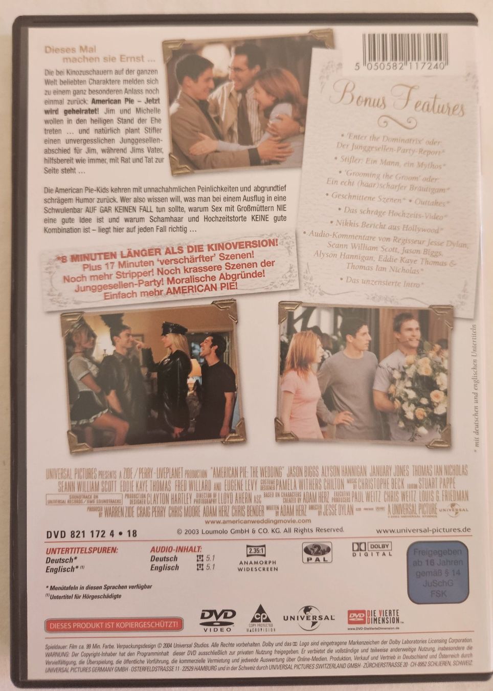 Alle DVDs: American Pie, jetzt wird geheiratet – Gebraucht aus Zetzwil von Power4 1