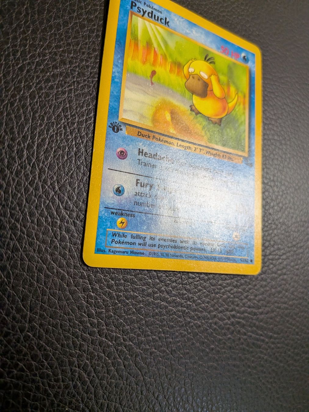Pokémon Carte collezionabili: Fossil Psyduck 1st edition 53/62 Ab 1 – Usato da Paradiso venduto da Pkmn10 1