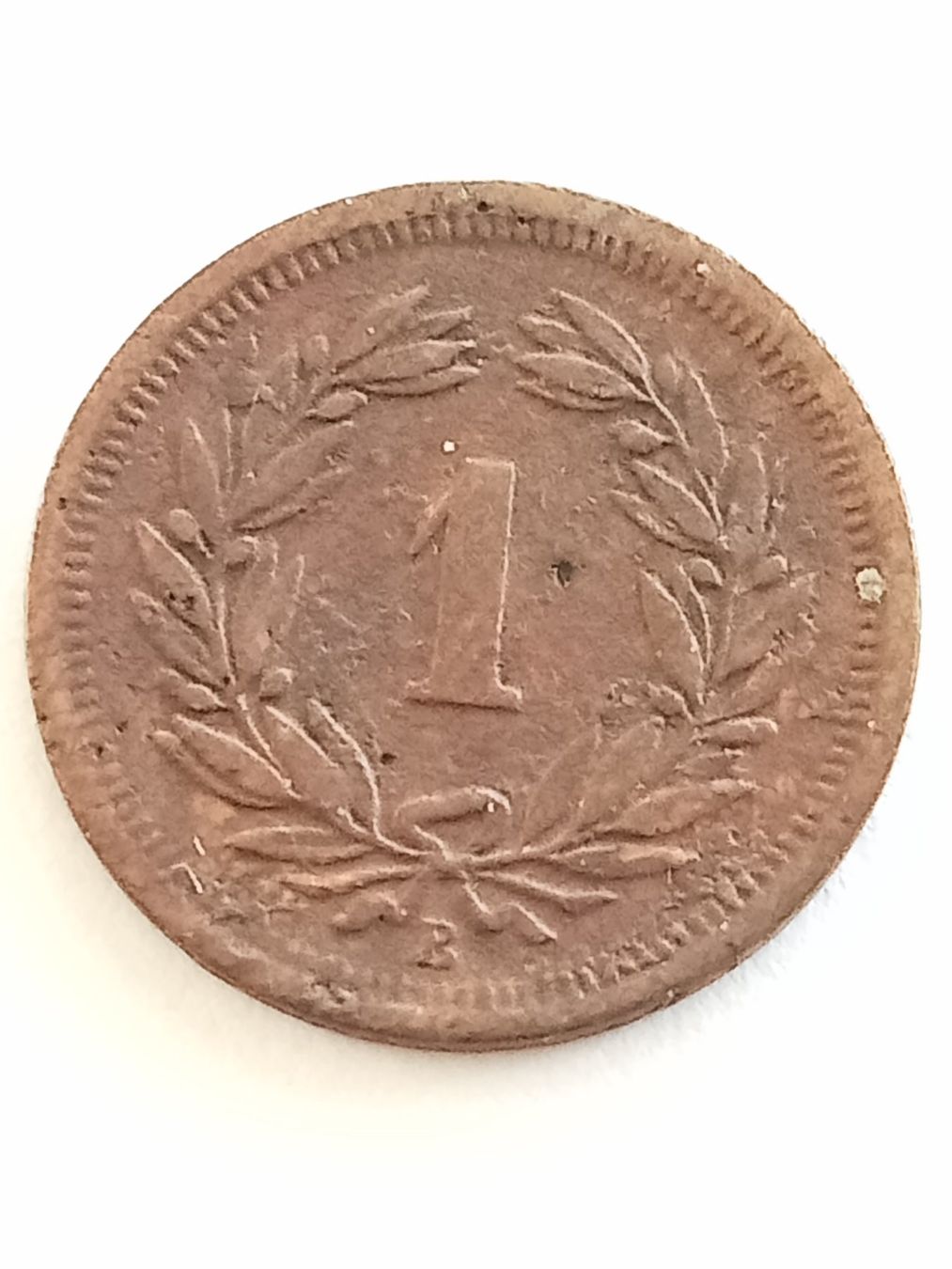 Tutti le monete: 1897   1 Rp.   Schweiz,  ss – Usato da thoerigen venduto da grimselcat 3