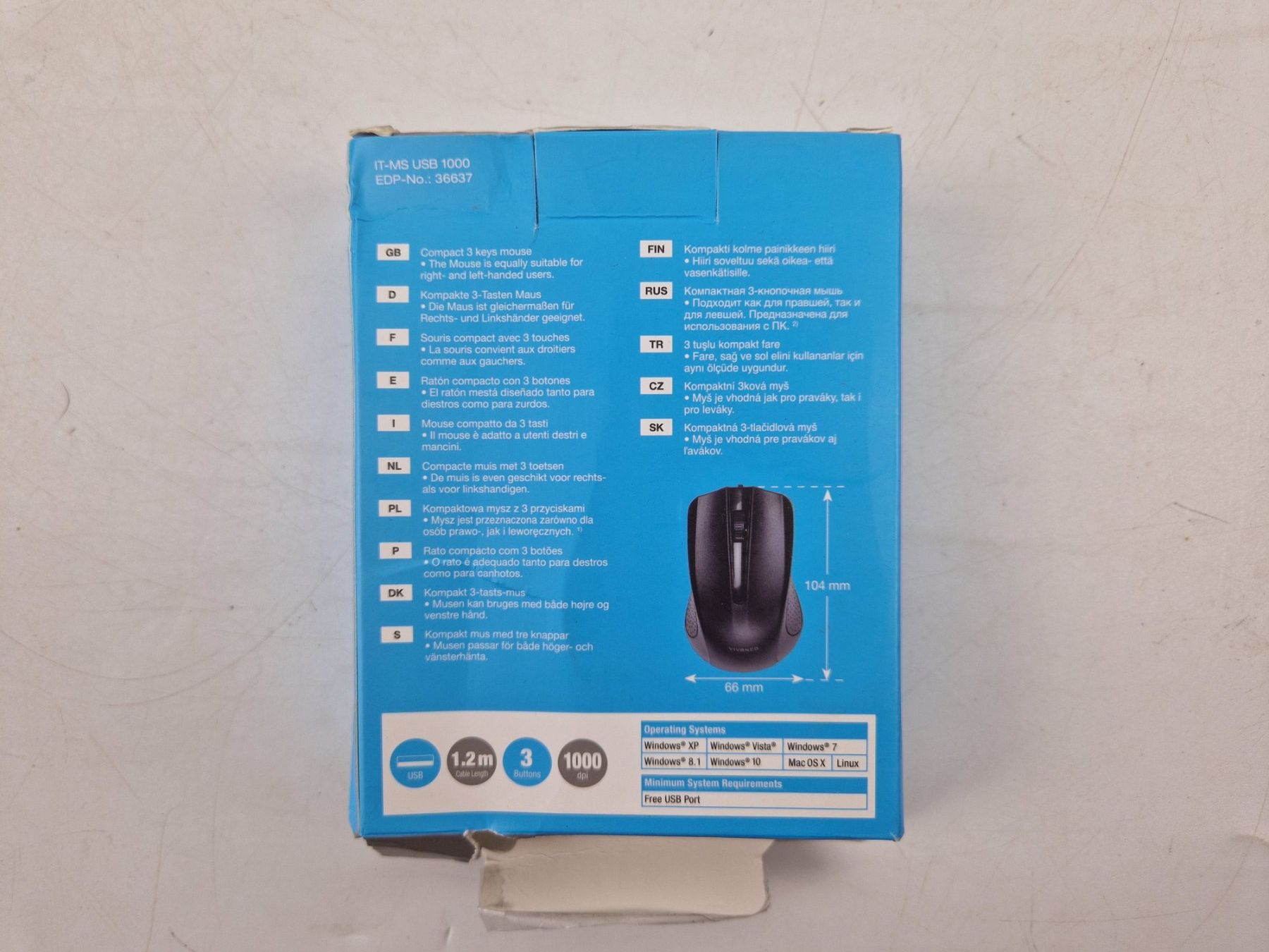 Souris: VIVANCO Kompakte Computermaus (USB) – Neuf (Voir description) à Muhen par Restwert_Muhen 2