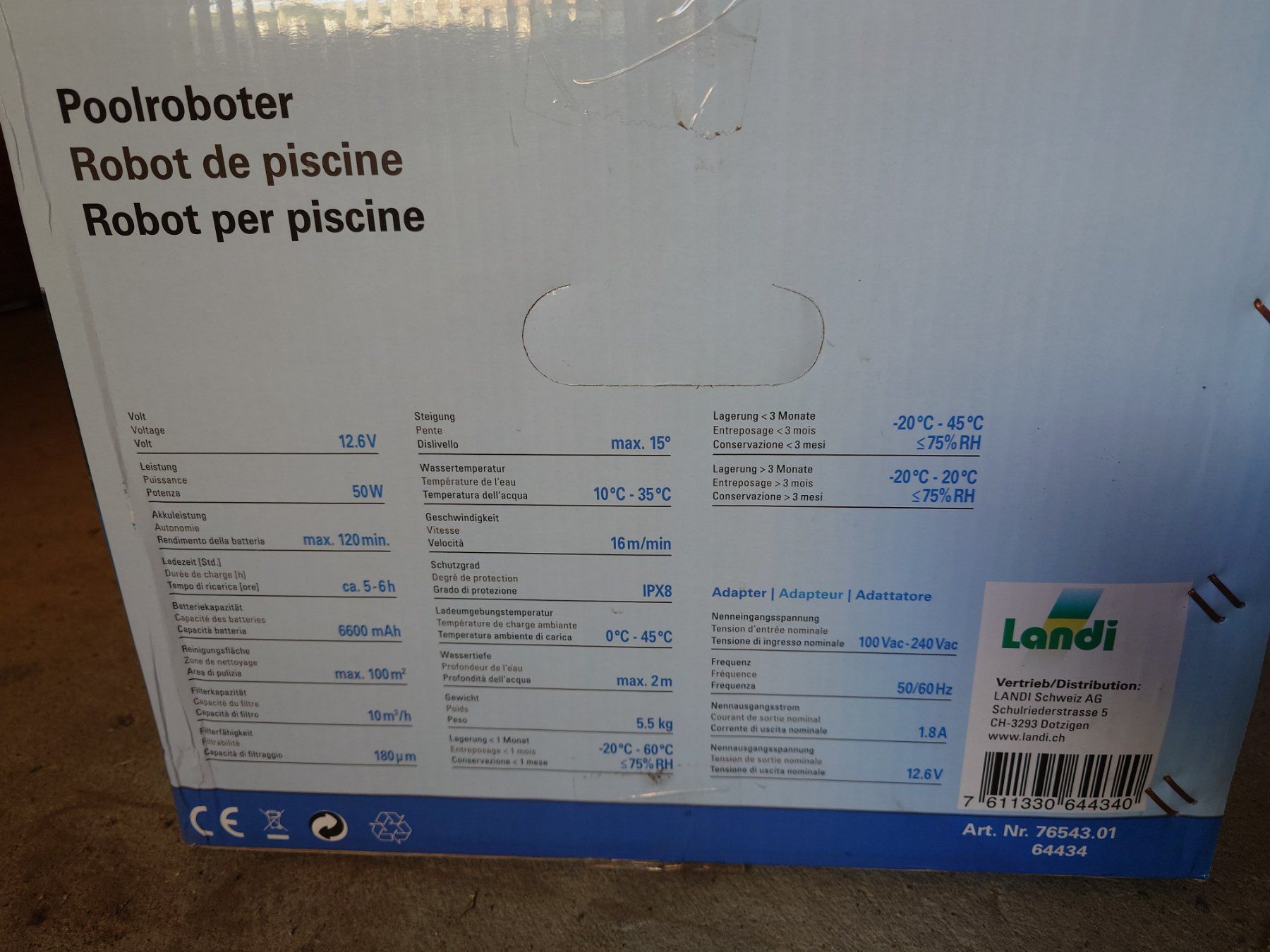 Accessoires de piscine: Poolroboter HJ1103 Landi – D'occasion à Appenzell Steinegg par smithi233 4