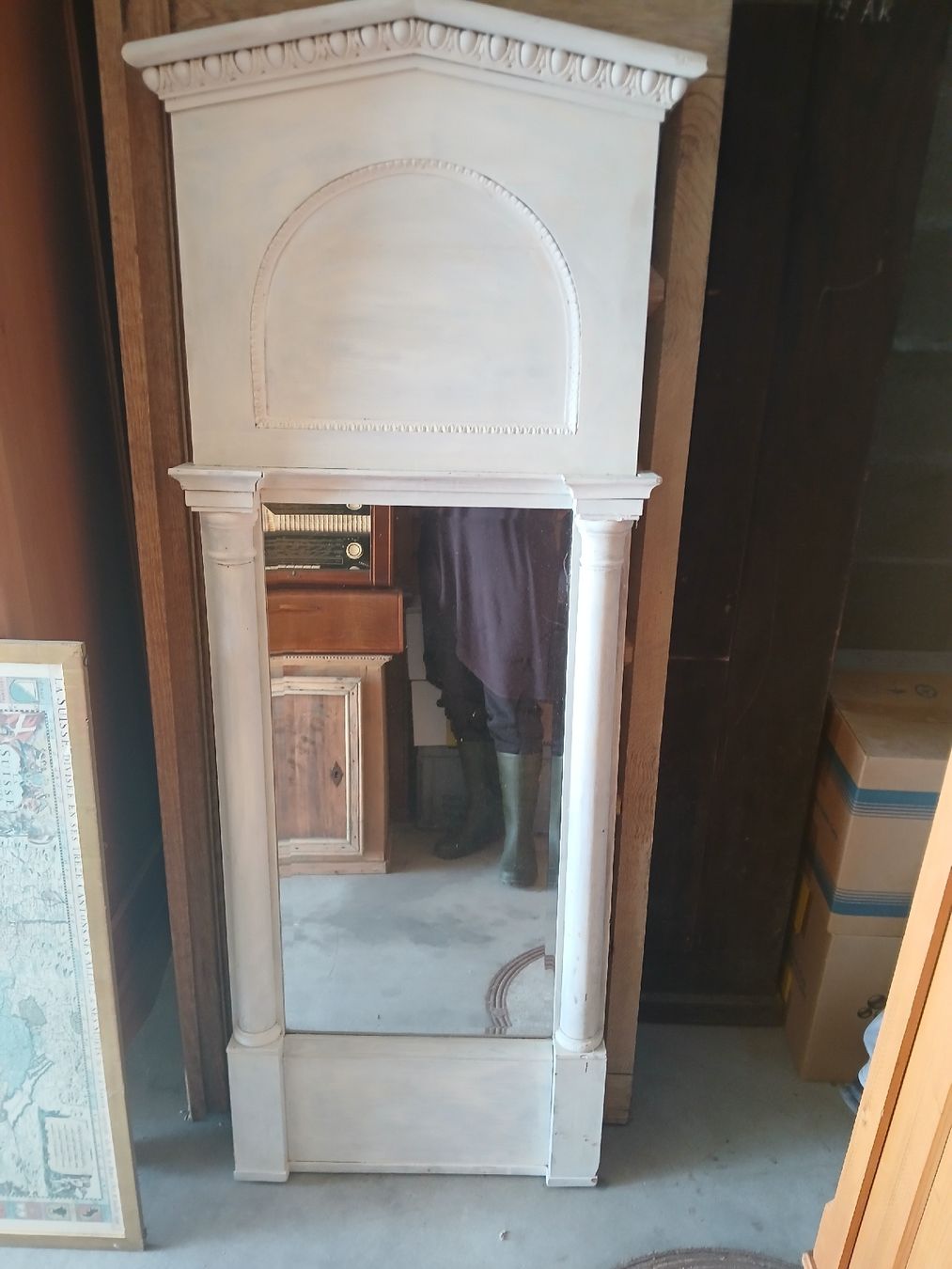 Spiegel: Miroir ancien blanchi – Gebraucht aus Corcelles-Payerne von evalyne 3