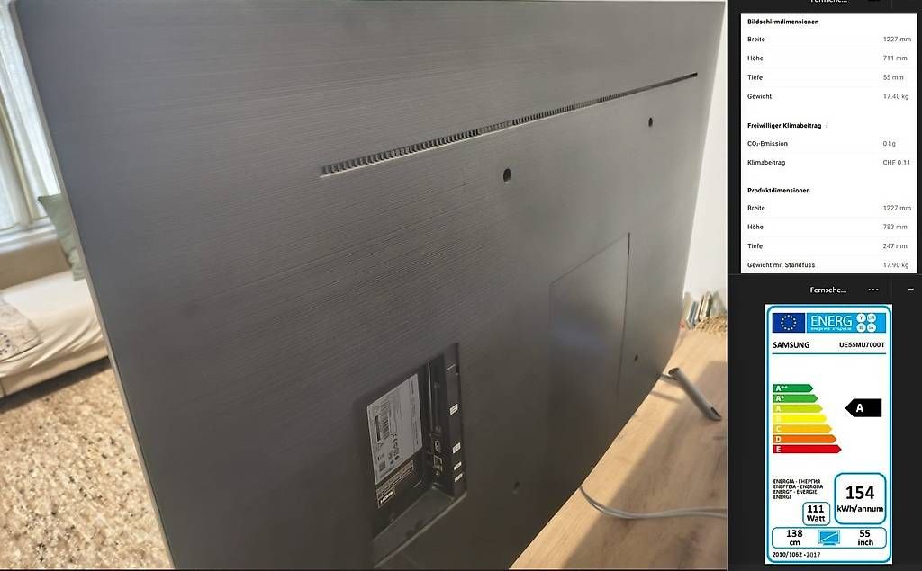 Televisori: Fernseher Samsung 55" – Usato da Elgg venduto da Linoneira 2