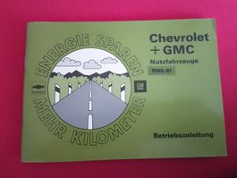 Chevrolet+GMC Nutzfahrzeuge 1980/81 Betriebsanleitung Top