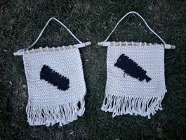 Designer Macrame Wandschmuck aus Baumwolle