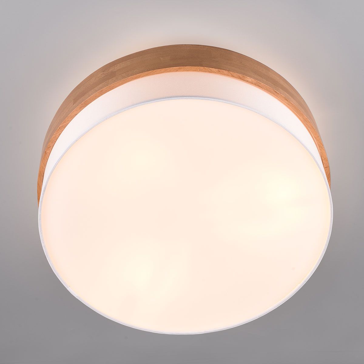 Lampadari & plafoniere: Deckenleuchte, Naturholz, Stoffschirm – Nuovo (secondo la descrizione) da Kreuzlingen venduto da Smart-Light 2