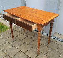 Antik Tisch Schreibtisch Biedermeier Stil Nussbaum schublade