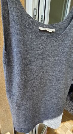 Débardeur /Top laine gris taille S