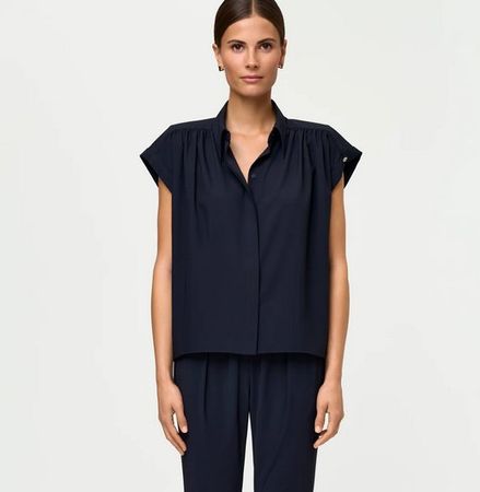 Ina Kess - Casette Bluse - deep navy - XS