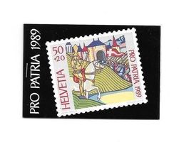 Markenheftchen Pro Patria 1989 ** Nr. 1c; Depositen- und ..