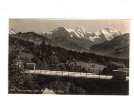 Beatenberg Eiger Mönch Jungfrau Alpen Stempel 1925
