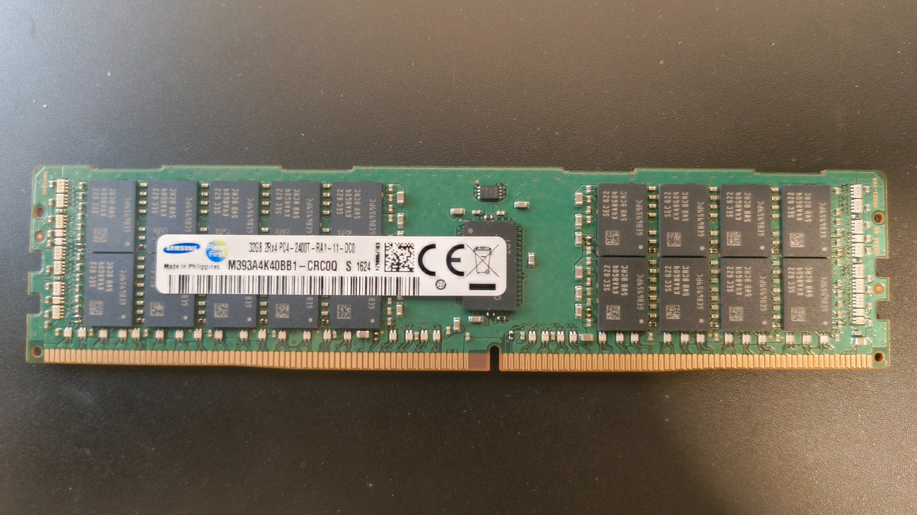 Samsung Memoria / RAM: 8x 32GB DDR4-2400 RDIMM ECC Server RAM (PC4-2400T) – Usato da Unterterzen venduto da x0x 2
