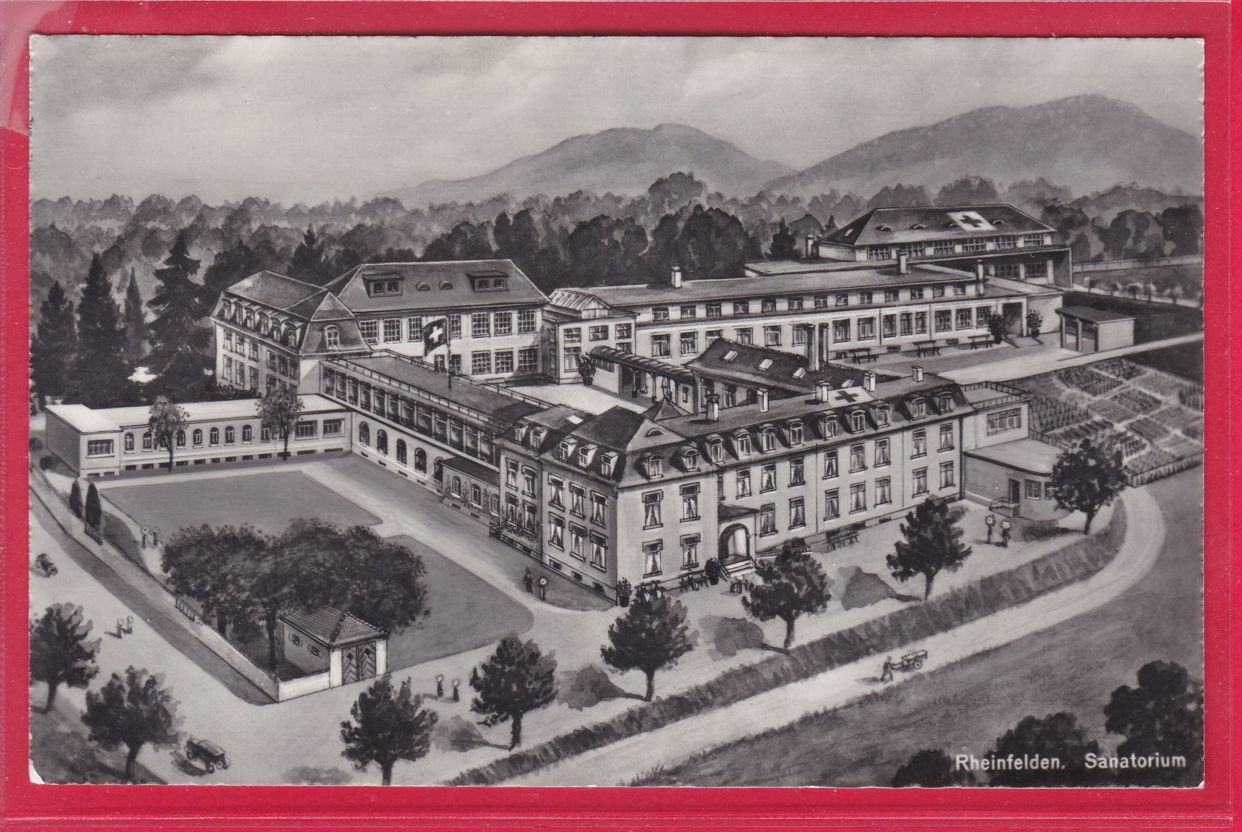 Cartoline postali: RHEINFELDEN, SANATORIUM, 25.6.1969 – Usato da Oberrieden venduto da Gebirgsstelze