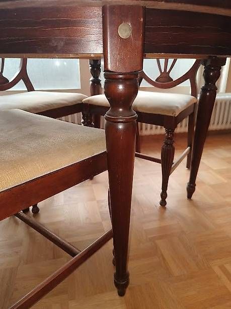 Tavoli: Table à manger avec rallonge et 4 chaises – Usato da Cologny venduto da lob_q9zw 1