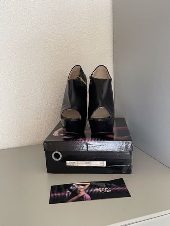 Bottines compensées Sergio Todzi noires, taille 38