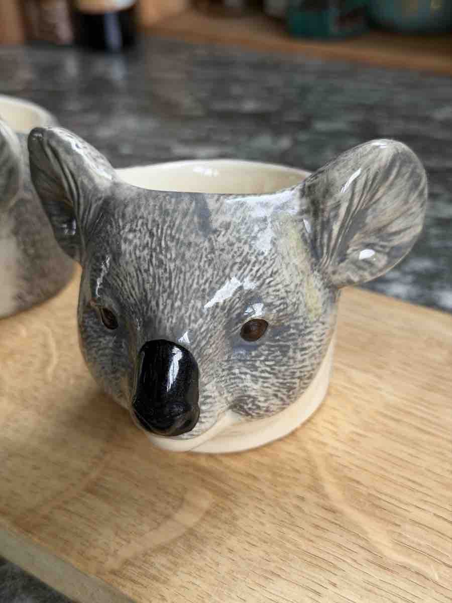 Altre Stoviglie: 2 Quail Keramik Eierbecher Koala Design – Nuovo (secondo la descrizione) da Zofingen venduto da Highsider80 2