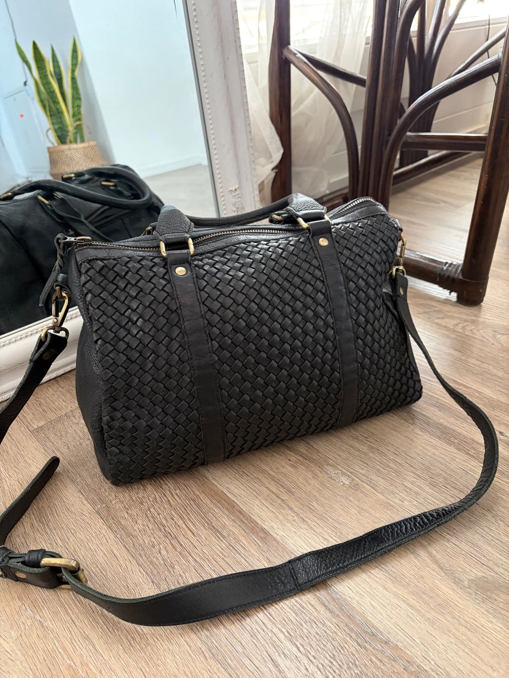 Borse da donna: the moshi - schwarze Tasche echtes Leder – Usato da Frauenfeld venduto da m.pardo 3