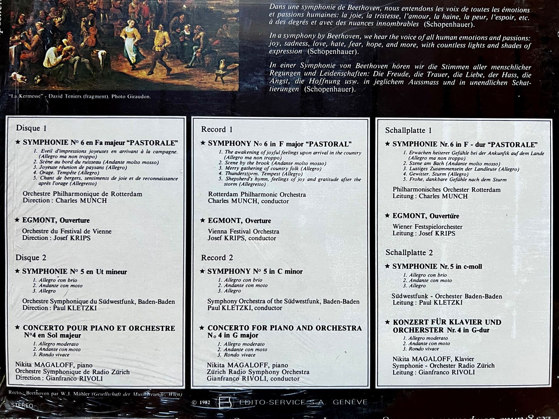 Dischi in vinile: 7 LPs NEU & ORGV. Les Grands Compositeurs     BACH BEETHOVEN – Nuovo e nell'imballaggio originale da Unterseen venduto da vinylmore 8