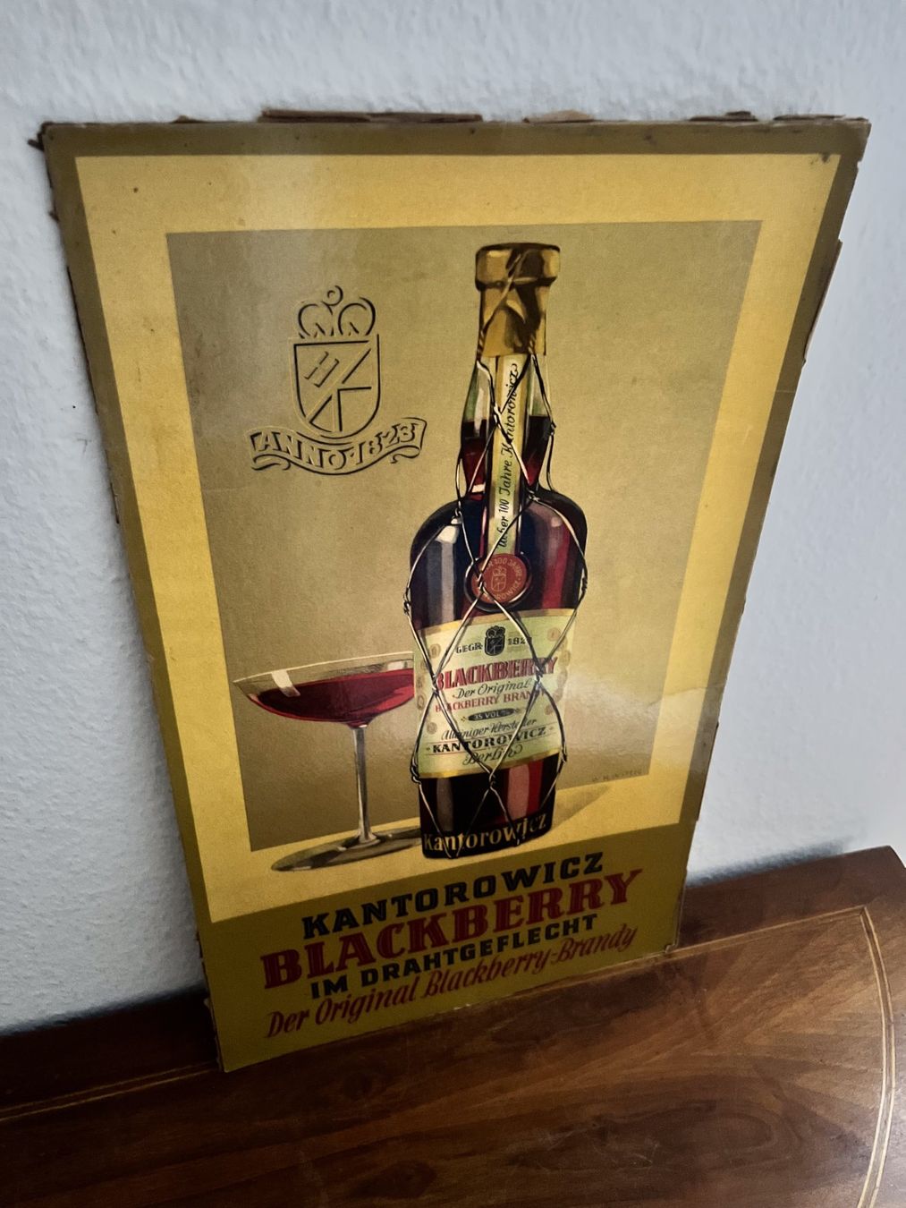 Poster & Bilder: Originale Kantorowicz Blackberry Brandy Werbung um 1930 – Gebraucht aus Neuhausen von rraayy 5