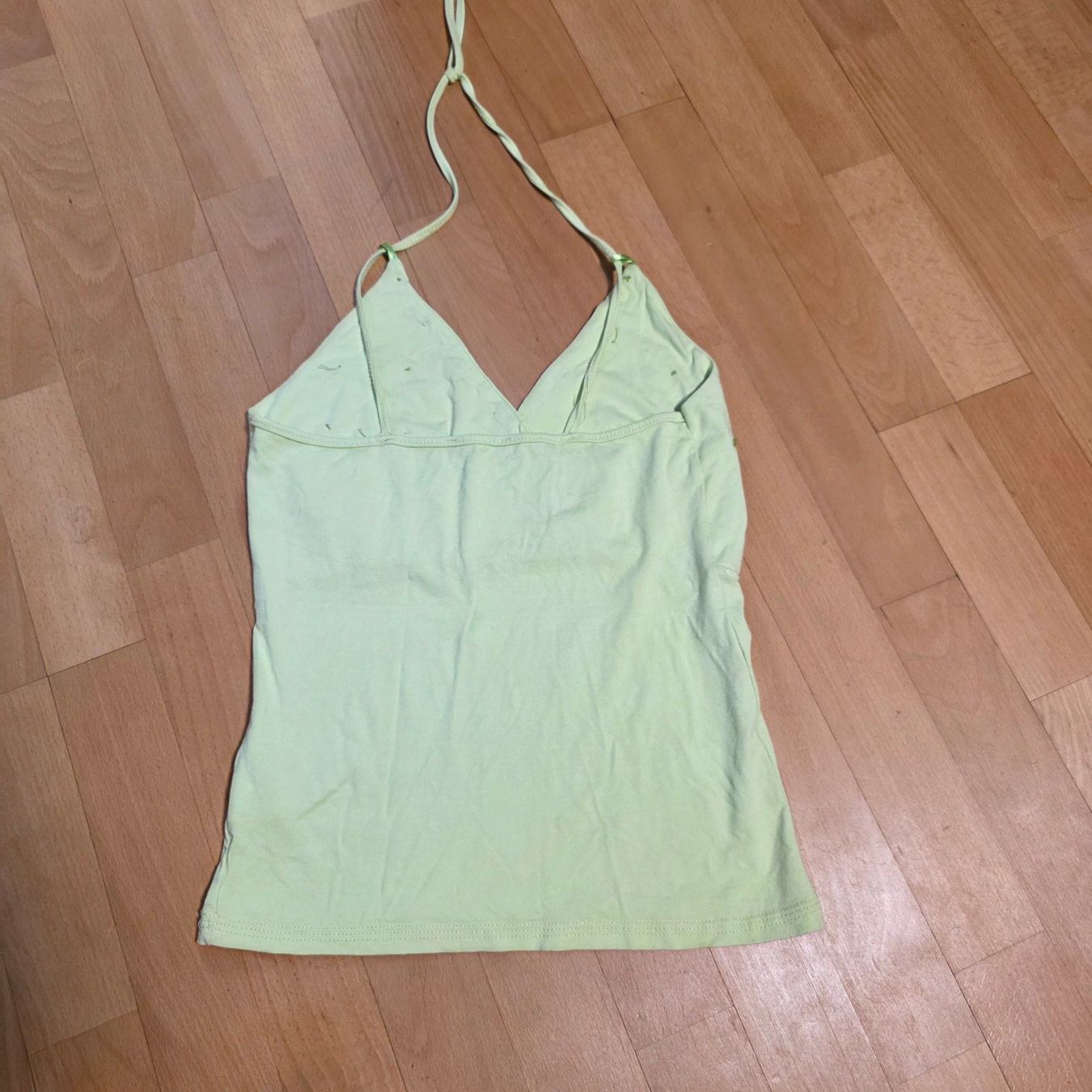 Top: Vintage Top grün M mit Perlen elegant – Usato da Wald ZH venduto da CapLux 1