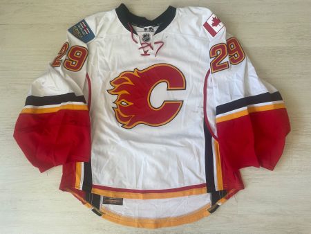 Reto Berra NHL Gameworn Jersey Calgary (Fribourg, Kloten)