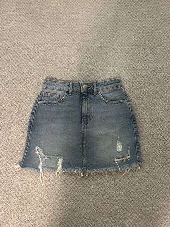 forever 21 jeans skirt