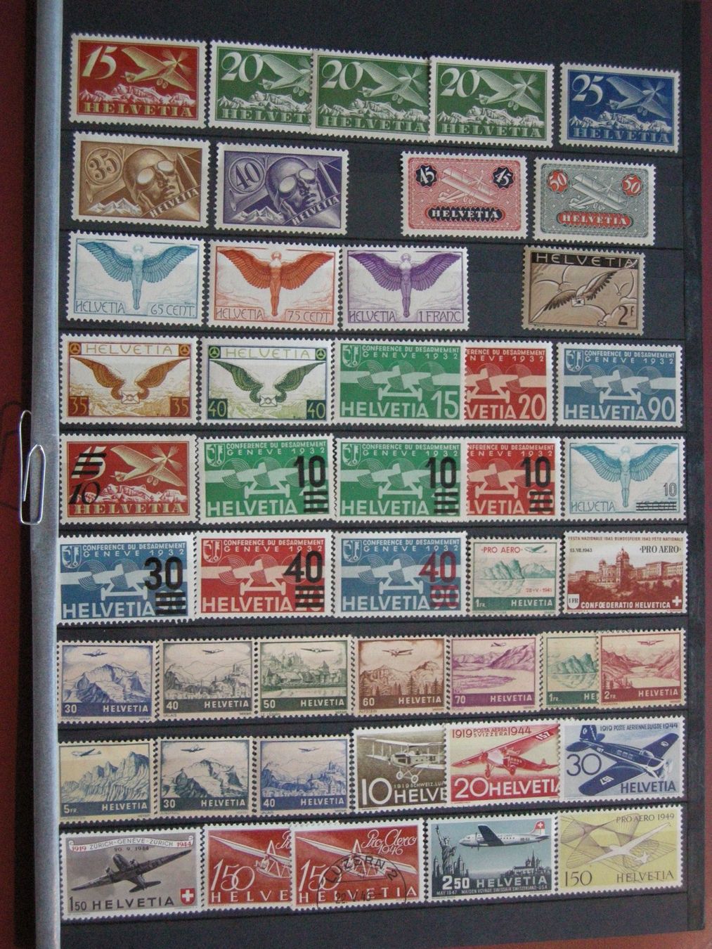 Tutti i francobolli: AB 1923 LOT FLUGPOST, POSTFRISCH /**, Plus PRO AERO HALBMOND – Usato da Rüti ZH venduto da jupi1945