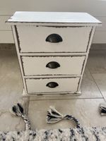 Nachttisch s. klein Holz-Schublädli Vintage Shabby Chic Stil