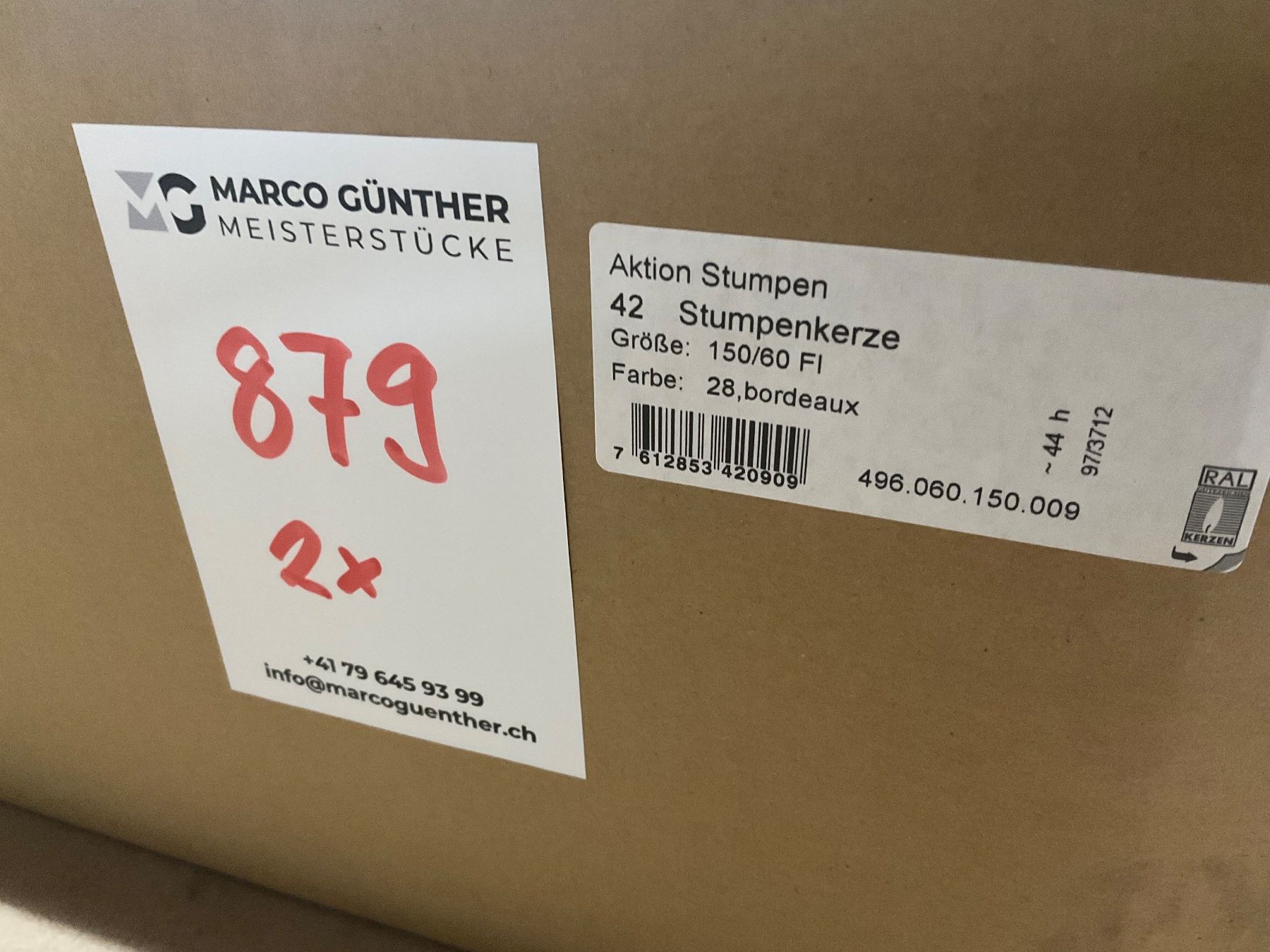 Candele: 879 Posten Übertauchkerzen aus Liquidation – Nuovo (secondo la descrizione) da Derendingen venduto da Meisterstuecke 3