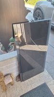 Schwarze Glasplatte für Pax Schrank von Ikea