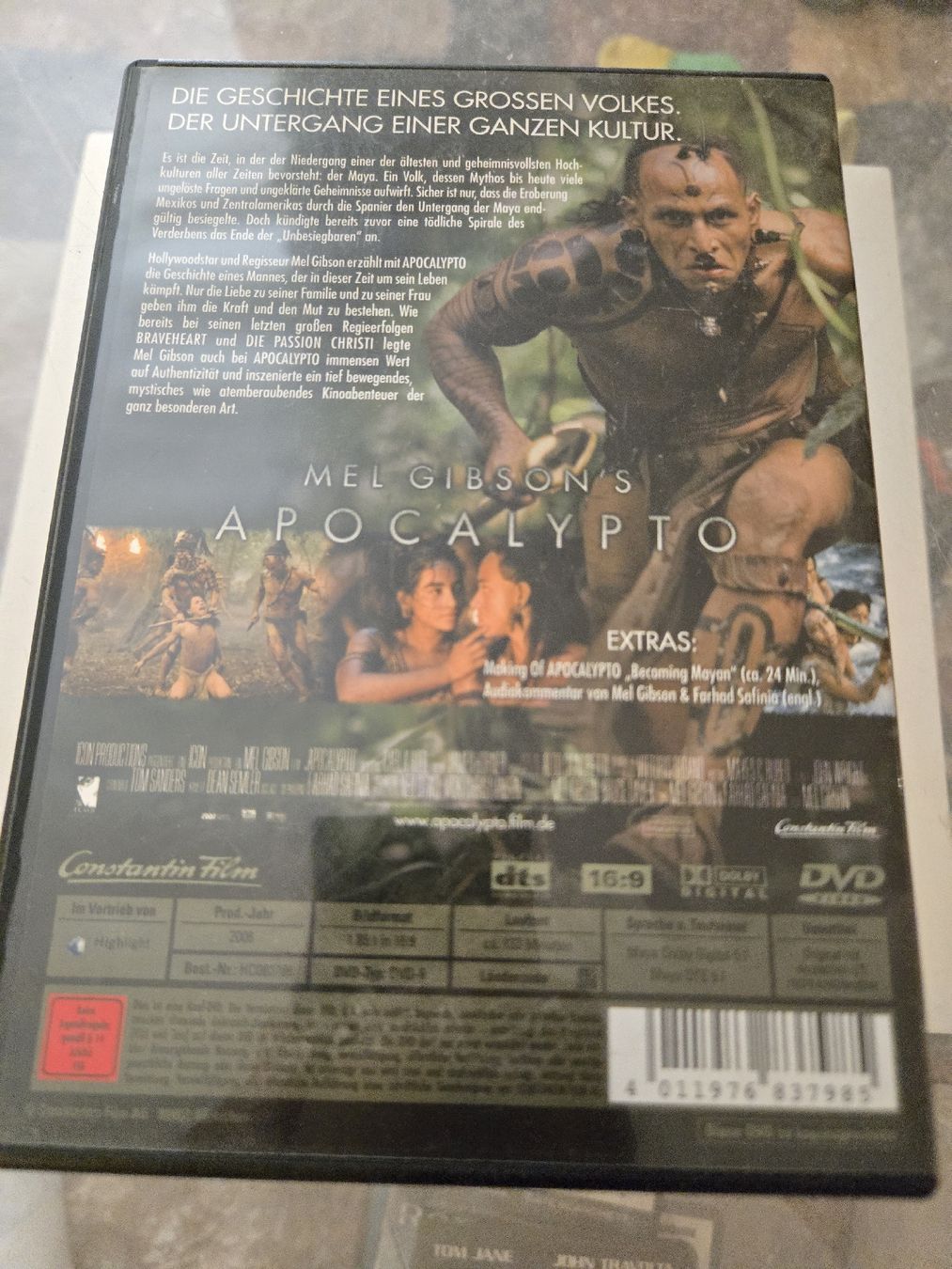 Tutti i DVDs: Apocalypto DVD – Usato da Bussigny venduto da Kfdlt 1