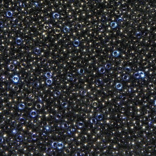 Perlen (unechte): Saatperlen Miyuki Black Azuro 3mm – Neu und originalverpackt aus Klingnau von SilberwindArt
