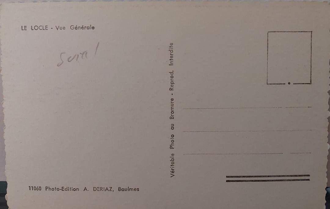 Cartoline postali: LE LOCLE - Vue Générale – Usato da Delémont venduto da Domdom1 1