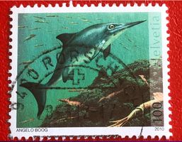 Nr.1360 Fischsaurier GESTEMPELT 2010  