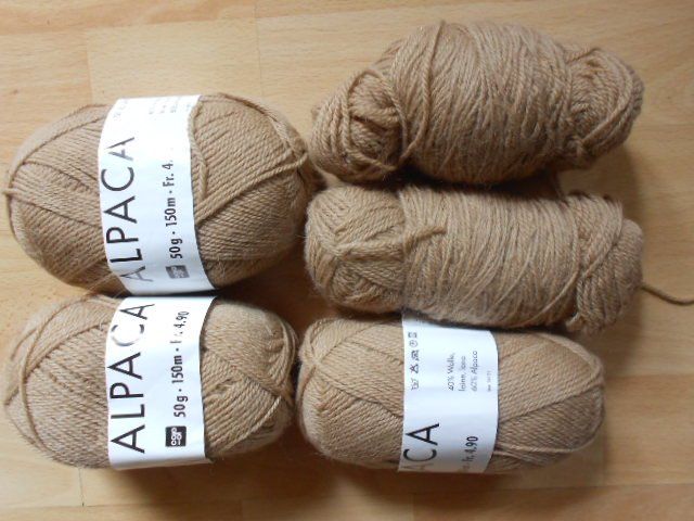 Lana: Wolle mit ALPACA natur-Farben – Usato da Flühli LU venduto da primula-47 4