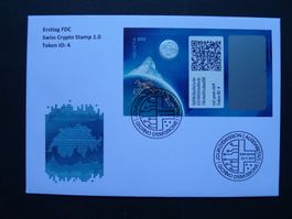 2021 Nr. C1IV Swiss Crypto Stamps ID4 auf FDC