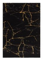 Teppich in schwarz mit gold
