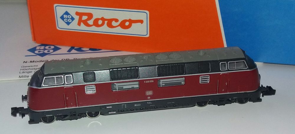Spur N - Roco 23284 - Diesel-Lok V 200 (DB-Logo) - analog (Gebraucht ...
