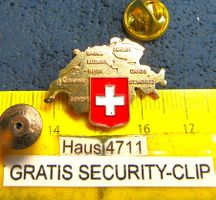 SCHWEIZ SUISSE SWITZERLAND SCHMUCK-PIN GOLDIG GEPRÄGT