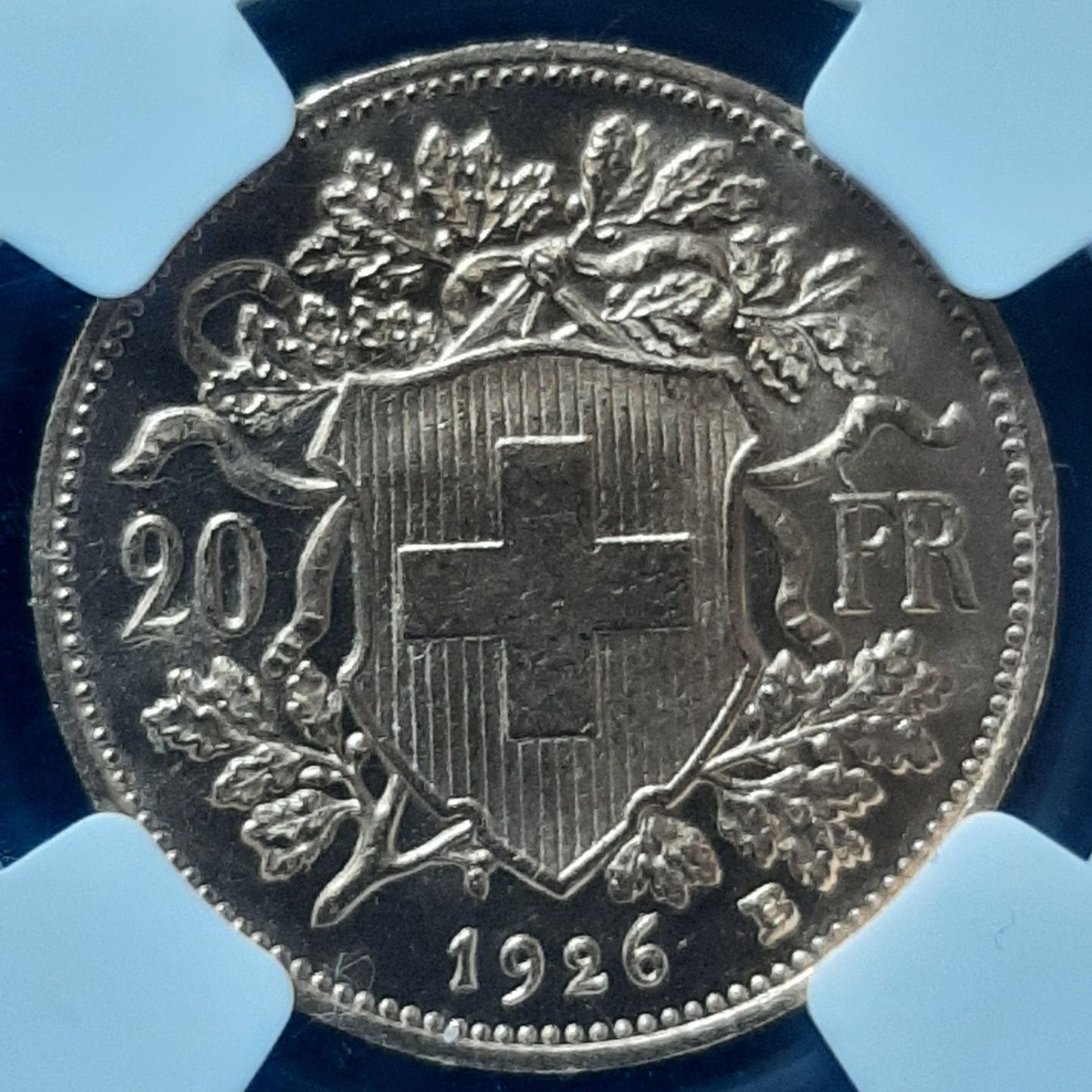 Alle Münzen: 20 Francs Vreneli 1926 MS 65+ RARE – Neu und originalverpackt aus Carouge GE von cecob0909 3