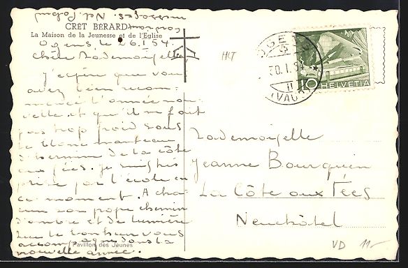 Cartes postales: Puidoux, Crêt Bérard, La Maison de la  – D'occasion à Berlin par bartko-reher 1