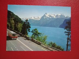 Axenstrasse Uri alter Reisecar 1968 (801)